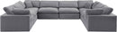 Comfy - 8 Piece Velvet Modular Sectional