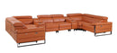 1246 - 8-Piece U-Shaped Modular Power Reclining Sectional With 2 Power Recliners And Power Headrests