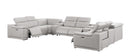 2679 - 10-Piece U-Shaped Power Reclining Sectional In Genuine Leather (4 Recliners)