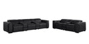 1224 - 8-Piece Modular Power Reclining Sofa & Loveseat Set In With 5 Power Recliners & Power Headrests