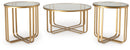 Milloton - Occasional Table Set (Set of 3) - Gold