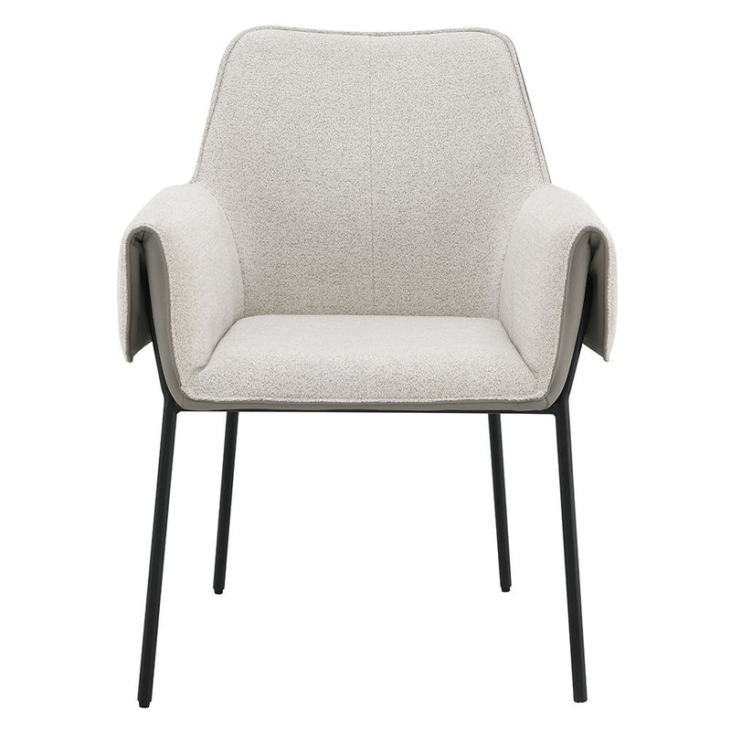 Jirina - Arm Chair (Set of 2) - Beige Chenille