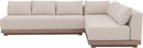 Solace - Olefin Performance Fabric 3 Piece Outdoor Patio Modular Sectional (Sofa, Loveseat & Corner Chair)