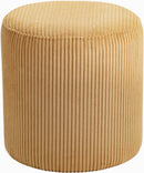 Roy - Round Microsuede Ottoman / Stool