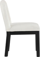 Conrad - Linen Dining Chair With Black Legs