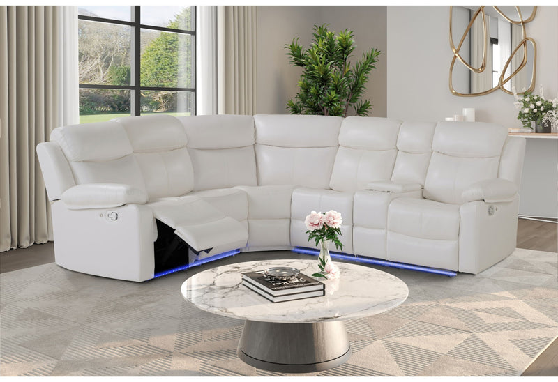 U6026 - Right Arm Facing Sectional - White