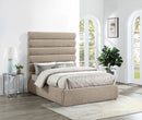 Adam - Chenille Fabric Bed With 70.5" Headboard