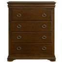 Garland - 4-Drawer Bedroom Chest Of Drawers - Brown Cherry