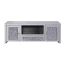 Noralie - TV Stand - Mirrored & Faux Diamonds