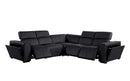 1224 - 5-Piece L-Shaped Sectional Sofa In With 3 Power Recliners & Power Headrests