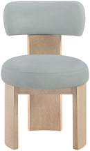Atelier - Vegan Leather Upholstered Dining Chair (Set of 2) - Painted Natural Frame