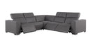 1208 - Leather Reclining Set (Sofa & Loveseat With Four Power Recliners)