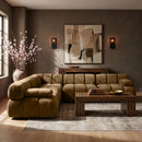 Orin - Velvet Fabric 5 Piece Modular Sectional