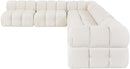 Orin - Velvet 6 Piece Modular L-Shaped Sectional