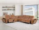 1224 - 7-Piece L-Shaped Sectional Sofa In With 3 Power Recliners & Power Headrests