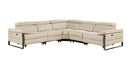 1246 - 5-Piece L-Shaped Modular Power Reclining Sectional With Power Headrests