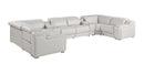 1116 - 8-Piece U-Shaped Sectional Sofa In With 2 Power Recliners & Power Headrests