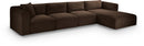 Shaggy - 4 Piece Modular Sectional