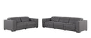 1208 - Leather Reclining Set (Sofa & Loveseat With 4 Power Recliners)