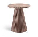 Cindra - Genuine Marble Top And Iron Base Table