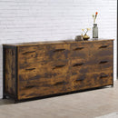 Juvanth - Dresser - Rustic Oak & Black