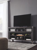 Todoe - LG TV Stand w/Fireplace Option - Gray