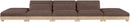 Turin - Chenille Fabric Upholstered Modular Sectional - Brown