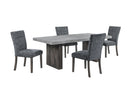 D2410 - 7 Piece Dining Room Set (Dining Table And 6 Dining Chair) - Gray