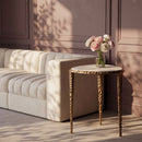 Gild - Aluminum Base And Genuine Marble Top Table