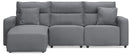 Modmax II - Reclining Sectional - Salt And Pepper