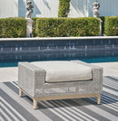 Seton Creek - Ottoman With Cushion - Gray