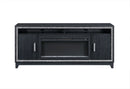 Lily - 72" Entertainment Unit With LED, Speakers, Crystal Inserts - Dark Gray