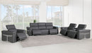 1126 - 7-Piece Modular Power Reclining Sofa, Loveseat & Chair Set In With 5 Power Recliners & Power Headrests