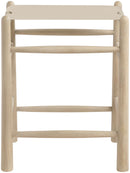 Santos - Backless Counter Stool With Stained Natural Base