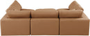 Comfy - 6 Piece Faux Leather Sectional