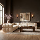 Orin - Velvet 5 Piece Modular Corner Sectional