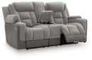 Mixed Motion - Power Reclining Loveseat With Console / Adjustable Headrest