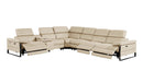 1246 - 7-Piece L-Shaped Modular Power Reclining Sectional With 3 Power Recliners And Power Headrests