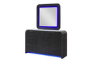 Beckett - Dresser With LED - Black / White