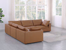 1100 - 5-Piece L-Shaped Sectional (Top-Grain Italian Leather)