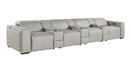 1224 - 7-Piece Modular Power Reclining Sofa In With 4 Power Recliners & Power Headrests
