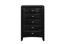 Linda - 5 Piece Queen Bedroom Set - Black
