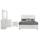 Felicity - Storage Bedroom Set - White