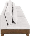 Turin - Chenille Fabric Upholstered Modular Sectional - Cream