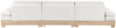 Turin - Chenille Fabric Upholstered Modular Sectional - White