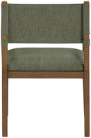 Avon - Linen Textured Performance Fabric Dining Arm Chair
