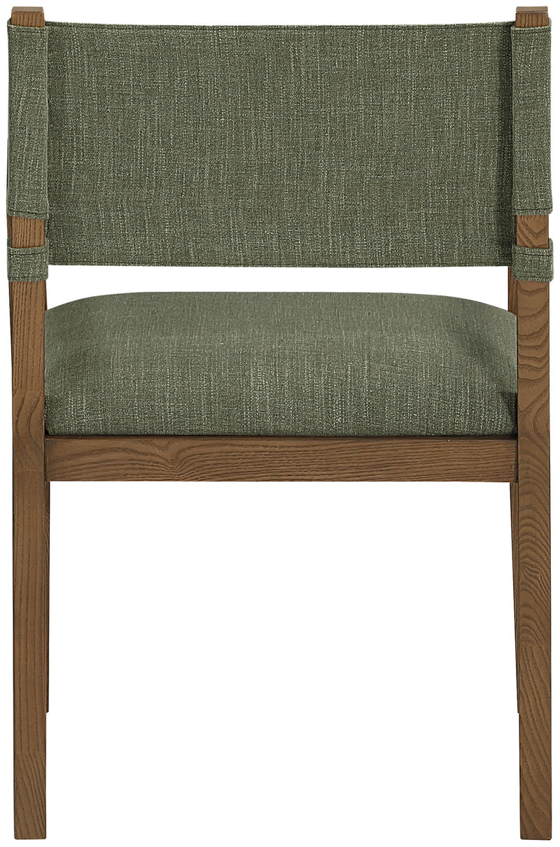Avon - Linen Textured Performance Fabric Dining Arm Chair