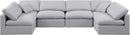 Indulge - Linen 6 Piece Modular U-Shaped Sectional