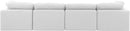 Indulge - Linen 4 Piece Modular Sofa - White