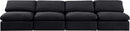 Indulge - Velvet 4 Seat Modular Armless Sofa